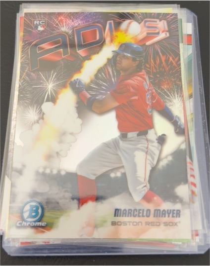 2025 Bowman Chrome Adios #AD-12 Marcelo Mayer — front