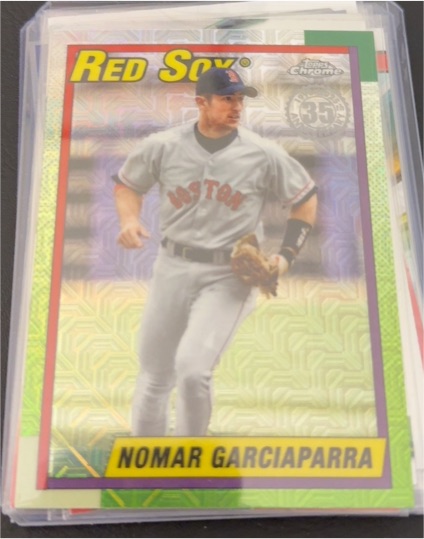 2025 Topps Update 1990 Topps Chrome 35th #U90C-22 Nomar Garciaparra — front