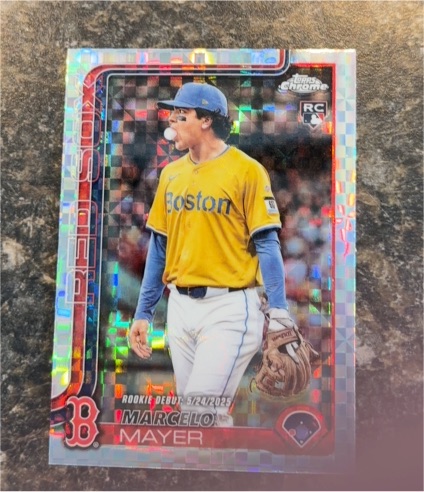 2025 Topps Chrome Update #USC117 Marcelo Mayer Rookie Debut — front