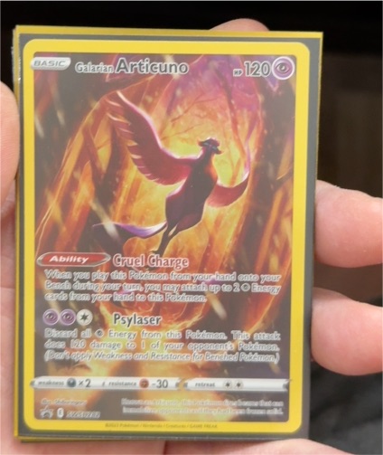 2023 Pokemon SWSH282 Galarian Articuno Black Star Promo — front