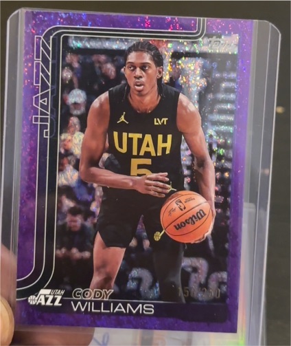 2025-26 Topps #130 Cody Williams — front