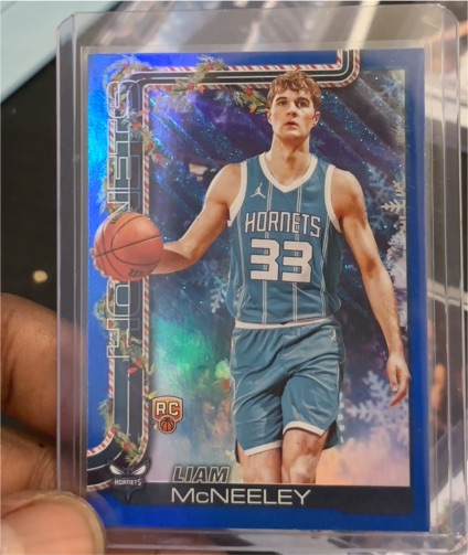 2025-26 Topps Holiday #H189 Liam McNeeley — front