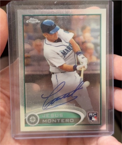 2012 Topps Chrome #170 Jesus Montero Rookie Autograph — front