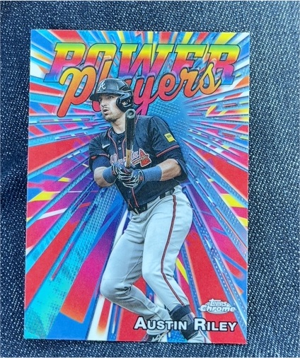2025 Topps Chrome Update #PP-38 Austin Riley Power Players — front