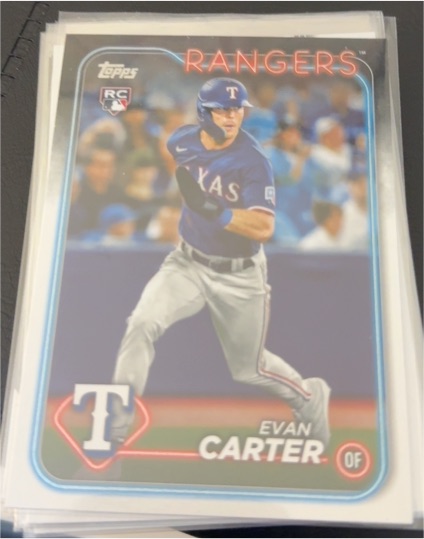 2024 Topps Chrome #136 Evan Carter — front