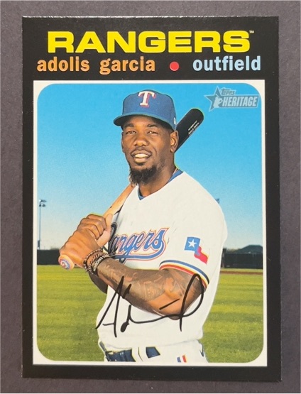 2020 Topps Heritage #630 Adolis Garcia — front