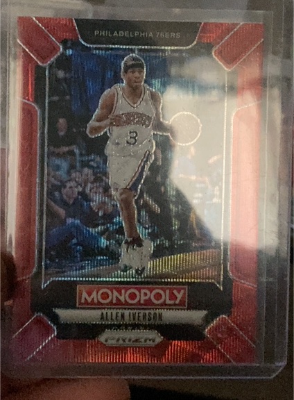2024-25 Panini Prizm Monopoly #LEG1 Allen Iverson — front