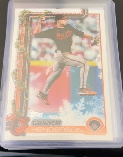 2025 Topps Holiday #H18 Gunnar Henderson — front