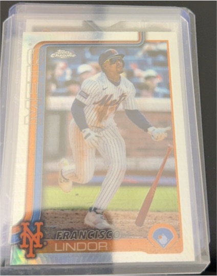 2025 Topps Chrome #170 Francisco Lindor — front