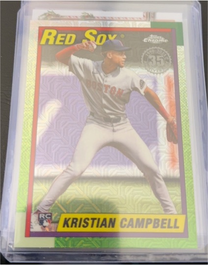 2025 Topps Update #U90C-47 Kristian Campbell 1990 Topps Chrome Silver Pack — front