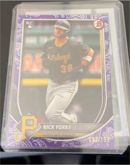 2025 Bowman #97 Nick Yorke — front