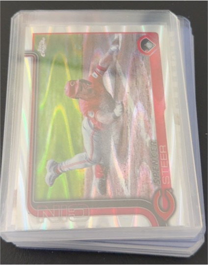 2025 Topps Chrome #174 Spencer Steer — front