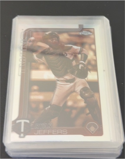 2025 Topps Chrome #65 Ryan Jeffers Sepia Refractor — front