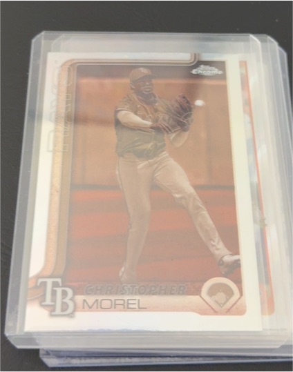2025 Topps Chrome #64 Christopher Morel Sepia Refractor — front