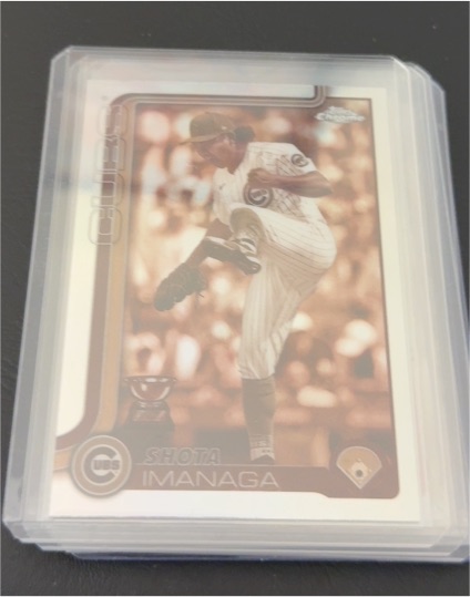 2025 Topps Chrome #149 Shota Imanaga Rookie Cup Sepia Refractor — front