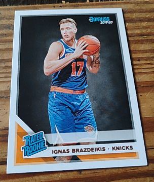 2019-20 Donruss Rated Rookie #17 Ignas Brazdeikis — front