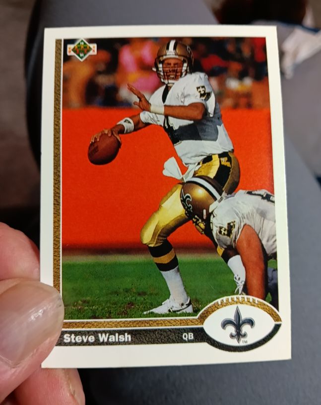 1991 Upper Deck #395 Steve Walsh — front