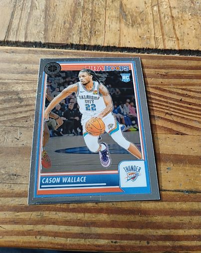 2023-24 Panini NBA Hoops Premium Stock #76 Cason Wallace — front