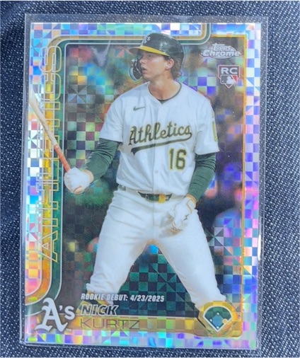 2025 Topps Chrome Update #USC180 Nick Kurtz — front