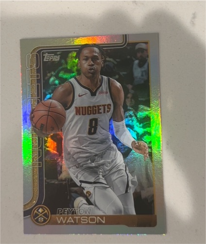 2025-26 Topps #106 Peyton Watson — front
