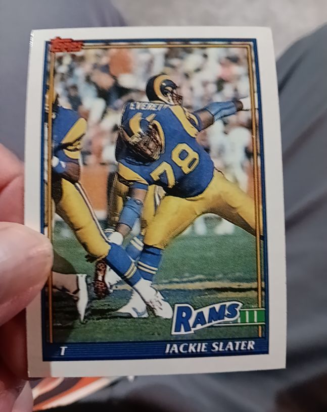 1991 Topps #526 Jackie Slater — front