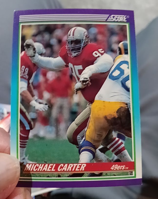 1990 Score #510 Michael Carter — front