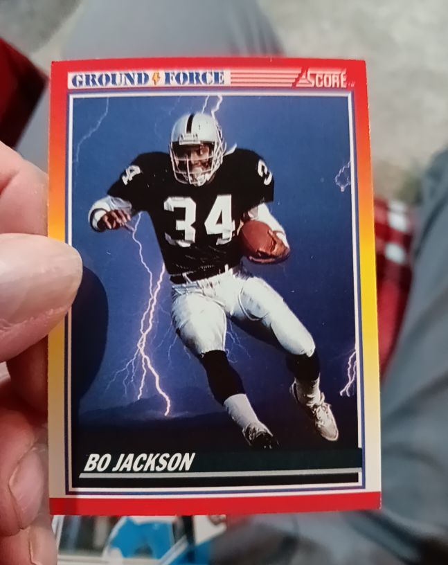 1990 Score #330 Bo Jackson Ground Force — front