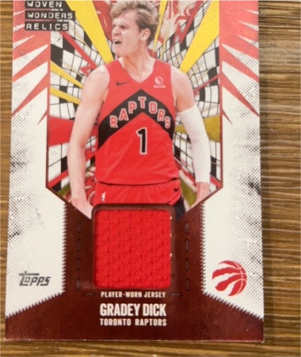 2025-26 Topps Woven Wonders Relics #WW-GD Gradey Dick — front