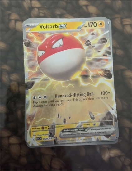 2022 Pokemon TCG Ascended Heroes #058 Voltorb ex — front