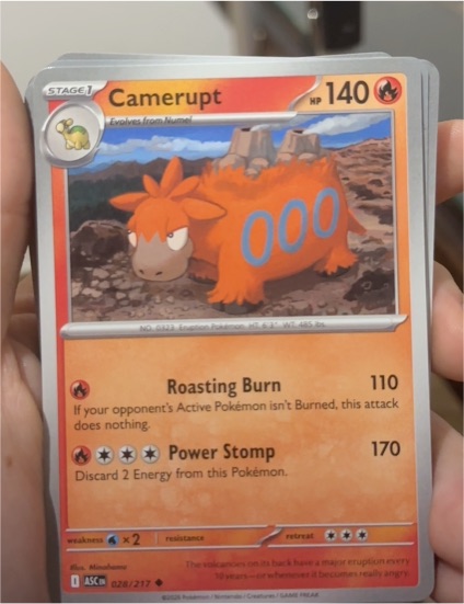 2025 Pokémon Ascended Heroes #028 Camerupt — front