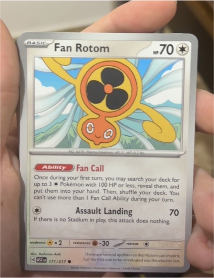 2024 Pokémon SV07: Stellar Crown #118 Fan Rotom — front