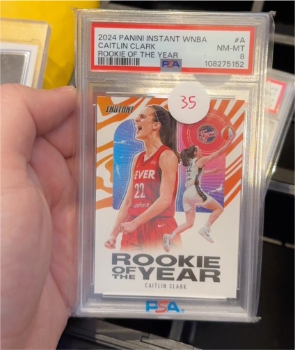 2024 Panini Instant WNBA #A Caitlin Clark Rookie of the Year — front