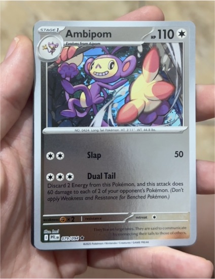 2025 Pokémon Phantasmal Flames #079 Ambipom — front