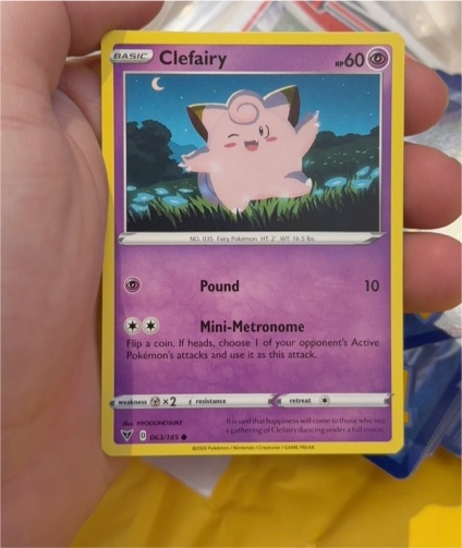 2020 Pokémon Vivid Voltage #063 Clefairy — front