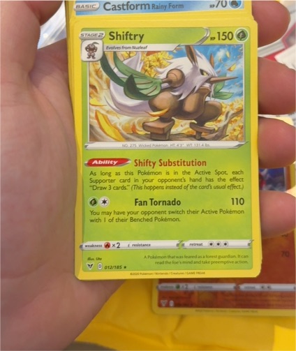2022 Pokémon SWSH04: Vivid Voltage #012 Shiftry — front