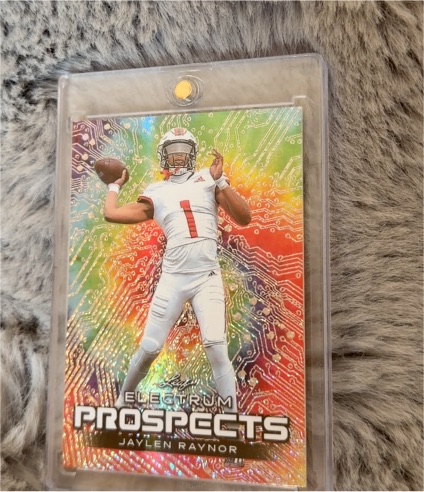 2024 Leaf Electrum Prospects #1 Jaylen Raynor — front