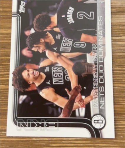 2025-26 Topps #273 Whatever It Takes: Nets Duo Dominates — front