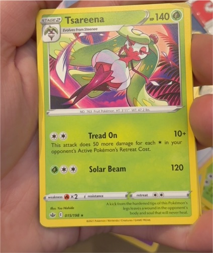 2021 Pokémon Chilling Reign #015 Tsareena — front