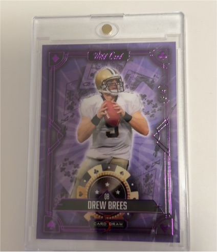 2024 Wild Card 5 Card Draw #S5CDCL-DB Drew Brees — front