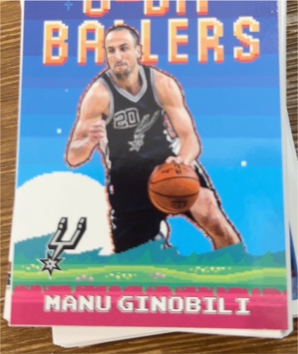 2025-26 Topps #8B-29 Manu Ginobili 8-Bit Ballers — front