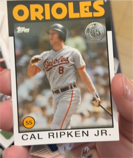 2021 Topps #86B-41 Cal Ripken Jr. 1986 35th Anniversary — front