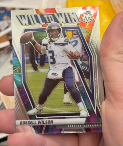 2021 Panini Mosaic #WW-5 Russell Wilson Will to Win — front