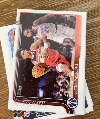 2025-26 Topps #99 AJ Johnson — front