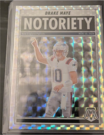 2025 Panini Mosaic #3 Drake Maye Notoriety — front