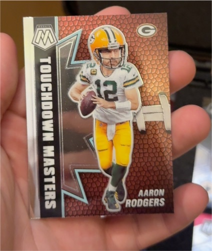 2021 Panini Mosaic #TM-11 Aaron Rodgers Touchdown Masters — front