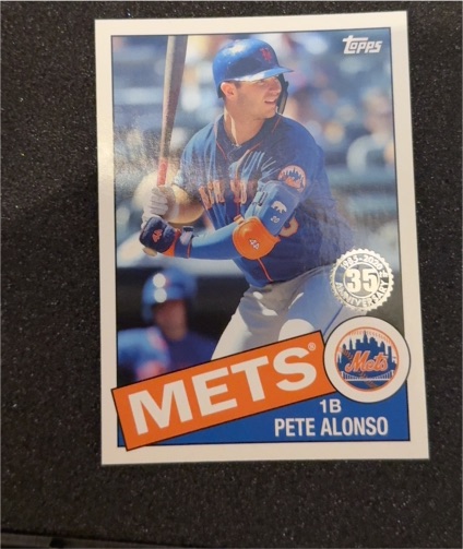 2020 Topps Update #85TB-28 Pete Alonso — front
