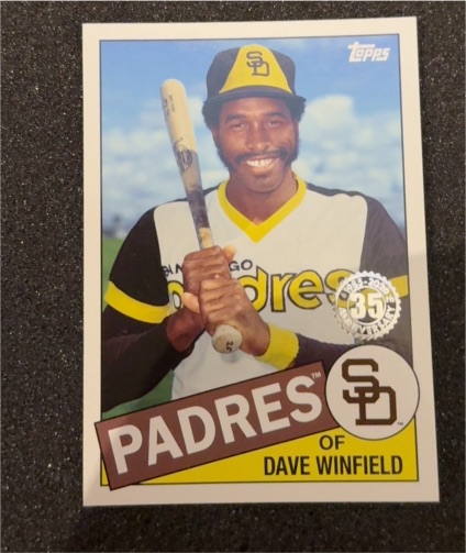 2020 Topps Update #85TB-38 Dave Winfield — front
