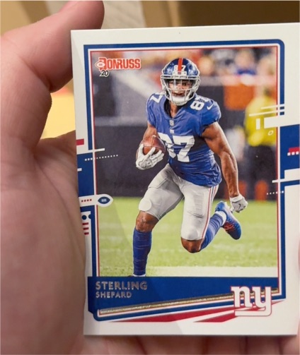 2020 Donruss #185 Sterling Shepard — front