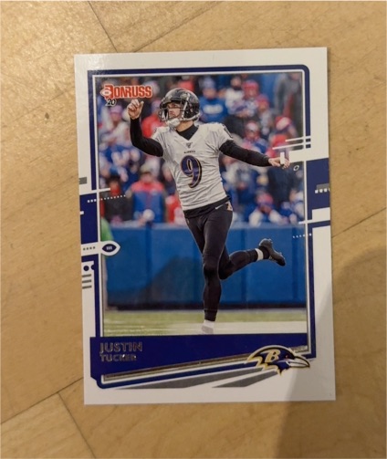 2020 Donruss #37 Justin Tucker — front