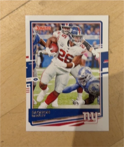 2020 Panini Donruss #184 Saquon Barkley — front